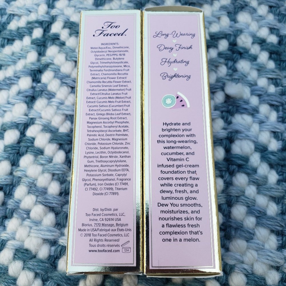 TOO FACED Tutti Frutti Dew You Foundation NIB! - Picture 10 of 13